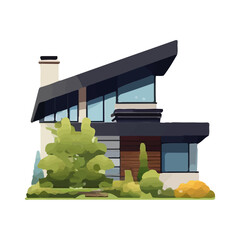 モダンな住宅のイラスト