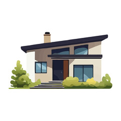 モダンな住宅のイラスト