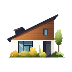 モダンな住宅のイラスト