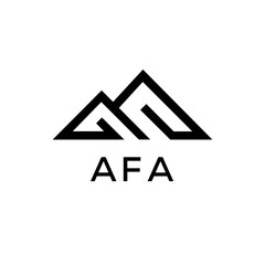 AFA Letter logo design template vector. AFA Business abstract connection vector logo. AFA icon circle logotype.
