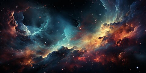 Night sky - Universe filled with stars, nebula and galaxy