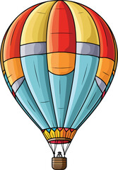 hot air balloon vector design illustration isolated on transparent background
