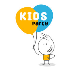 Stick figures. Education. Isolated on white background. Hand drawn Doodle Line Art Cartoon Design character.