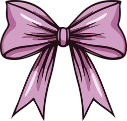 gift bow vector design illustration isolated on transparent background
