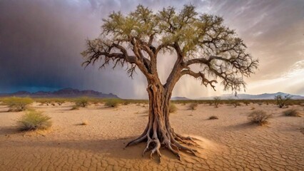 tree in desert