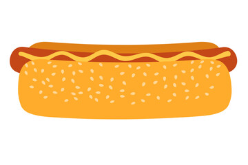 hot dog fast food stock vector illustration
