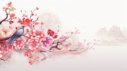 Korean New Year, Ivory or white background, illustration