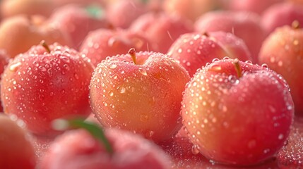 apples in drops  dew