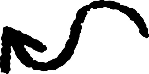 Grunge arrows set. Handmade