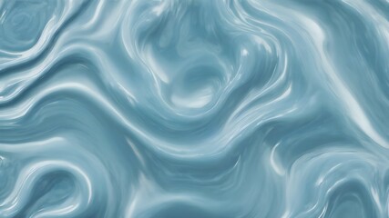 Fototapeta premium Abstract volumetric pale blue liquid texture. Background of abstract flowing fluid