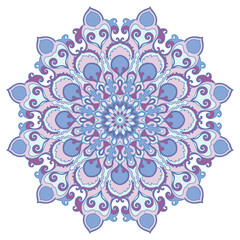 pastel colored mandala light colored circle For decorating book and card covers.