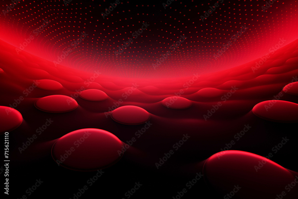 Poster red circle pattern background image.