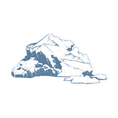 Iceberg vector illustration. Iceberg 