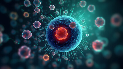 Human cell or embryonic stem cell medicine, human cell biology DNA molecular structure