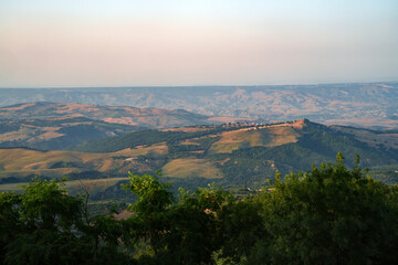 Obraz premium Mountain landscape from Stigliano, Basilicata, Italy