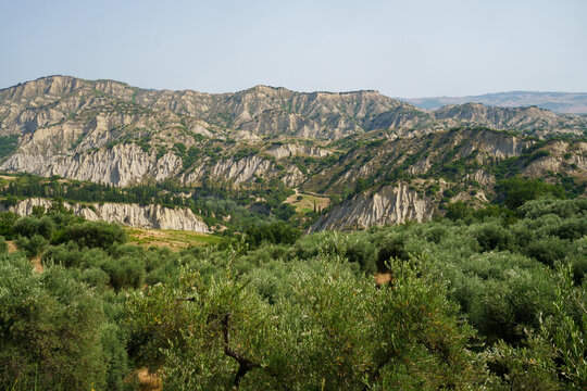 Calanques of Aliano, in Matera province, Italy