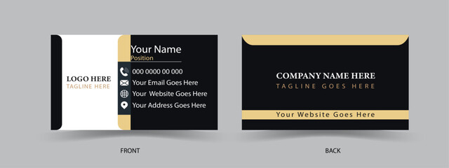 Eye catching Business card design template
