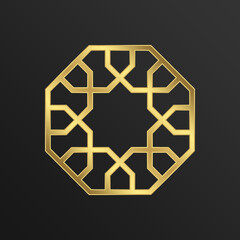 Luxury Gold - Islamic Ornament - Editable Vector : Suitable for Islamic Theme and Other Graphic Related Assets.