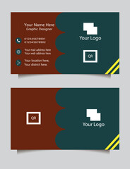 Fototapeta premium Elegant Corporate Business Card Design