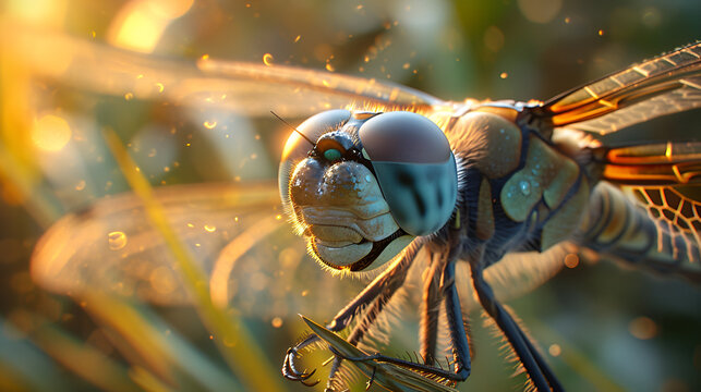 dragonfly on a branch