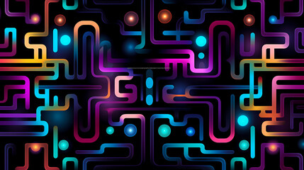 Funny doodle seamless pattern, artistic background