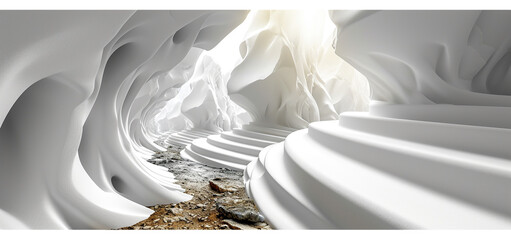 Fluid white gradient shapes composition High quality Background