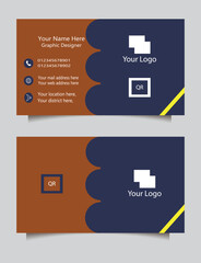 Naklejka premium Elegant Corporate Business Card Design