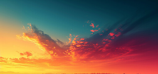 Gradient background orange-turquoise and red High quality photo