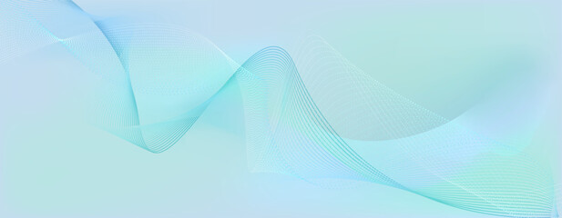 Background with a gradient in muted blue-green and lilac tones. Lines. Minimal wall art.