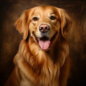beautiful golden retrievers dog picture
