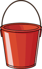 bucket design illustration isolated on transparent background
