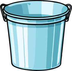 bucket vector design illustration isolated on transparent background
