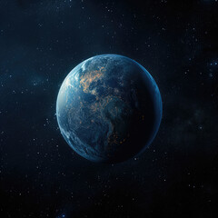 Planet in space. High resolution image.