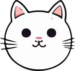 Obraz premium cat design illustration isolated on transparent background 