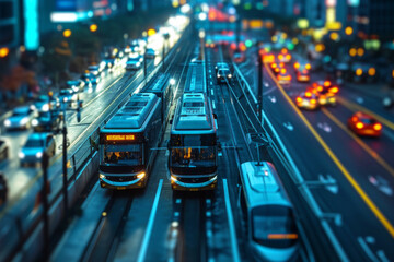Fototapeta premium Transportation and technology concept.