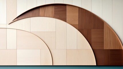 Obraz premium Close-up, wood marquetry wallpaper, abstract pattern background