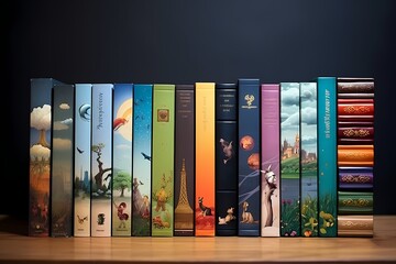 A stack of beautifully illustrated children's books, each one a treasure of imagination.