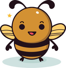 bee design illustration isolated on transparent background