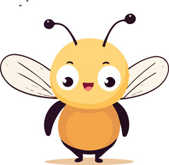 bee vector design illustration isolated on transparent background