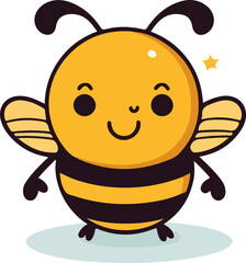 bee vector design illustration isolated on transparent background