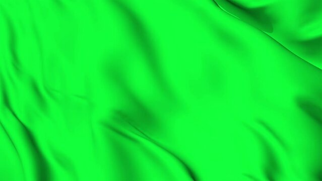 Green flag seamless loop animation. 4K