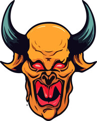 Fototapeta premium devil design illustration isolated on transparent background 