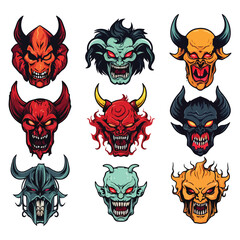 devil vector design illustration isolated on white background
