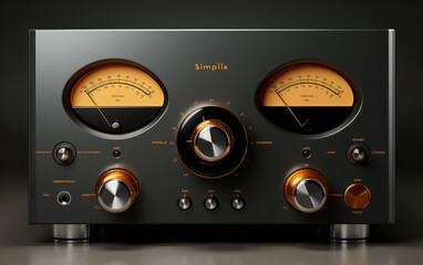 Obraz premium Modern High-Fidelity Audio Amplifier