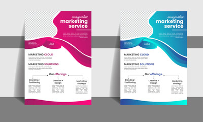 Corporate Flyer Layout with Image Header.