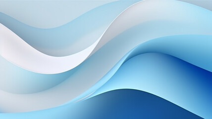 Obraz premium Abstract wavy shapes in colourful line curve motion graphic style
