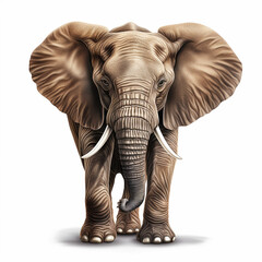 Obraz premium The elephant is an explorer created with Generative Ai