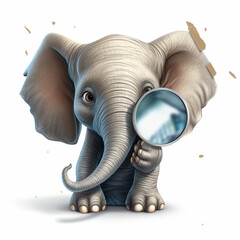 The elephant is an explorer created with Generative Ai