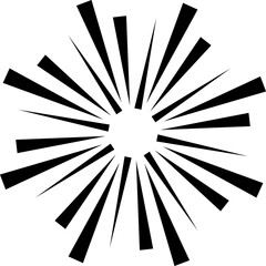 Firework vector design illustration isolated on transparent background
