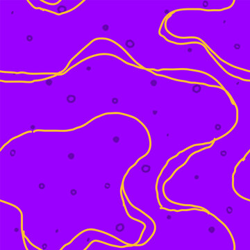 Wavy Seamless Trippy Pattern with grunge textures. Seamless pattern of colorful abstract squiggles print, scribble spiral and wavy lines. retro 80s style. Chaotic ink brush scribbles. 